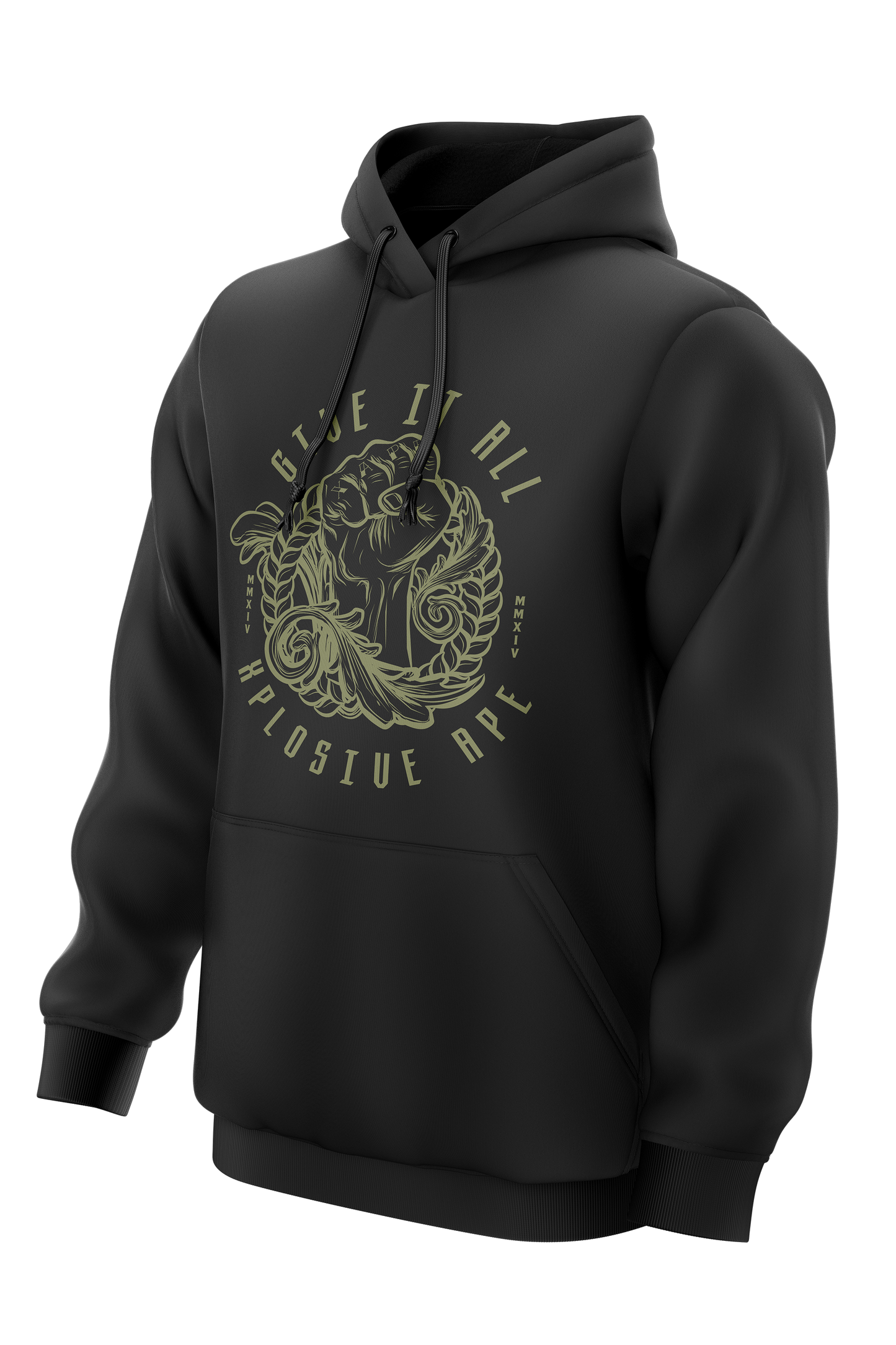 XAPE GIVE IT ALL HOODIE & TEE COMBO - BLACK