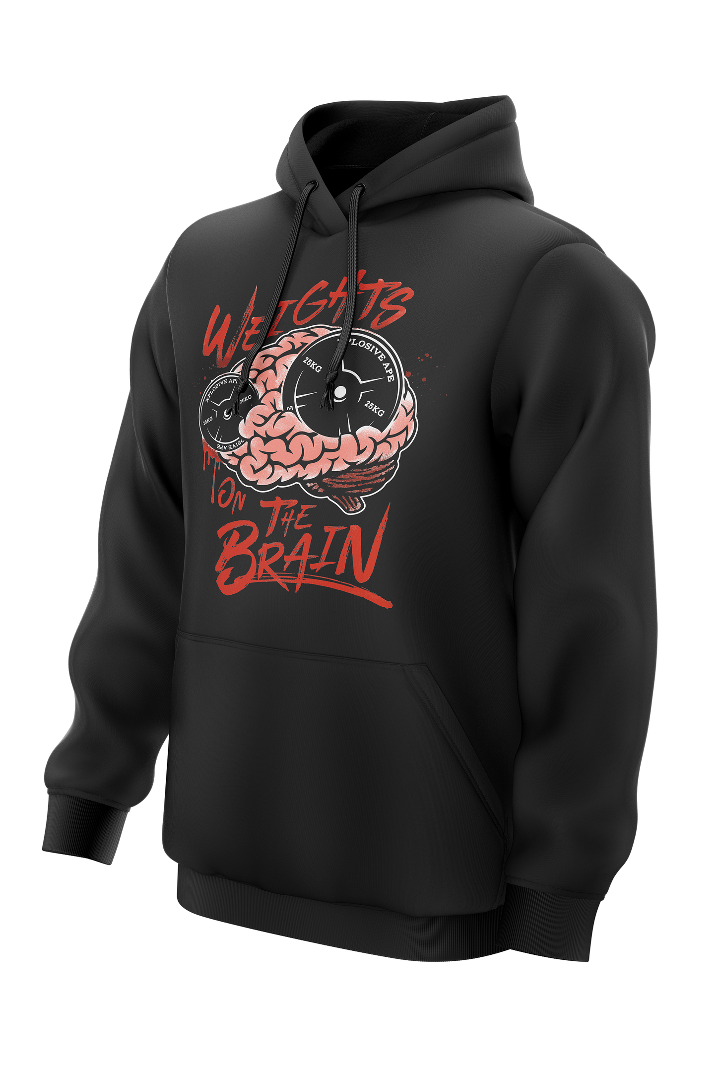 XAPE WEIGHTS ON THE BRAIN COMBO HOODIE & TEE COMBO - BLACK
