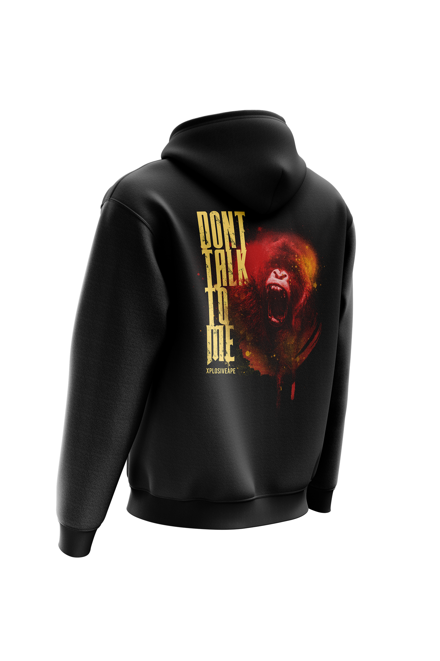 XAPE DON'T TALK TO ME 2.0 HOODIE - BLACK