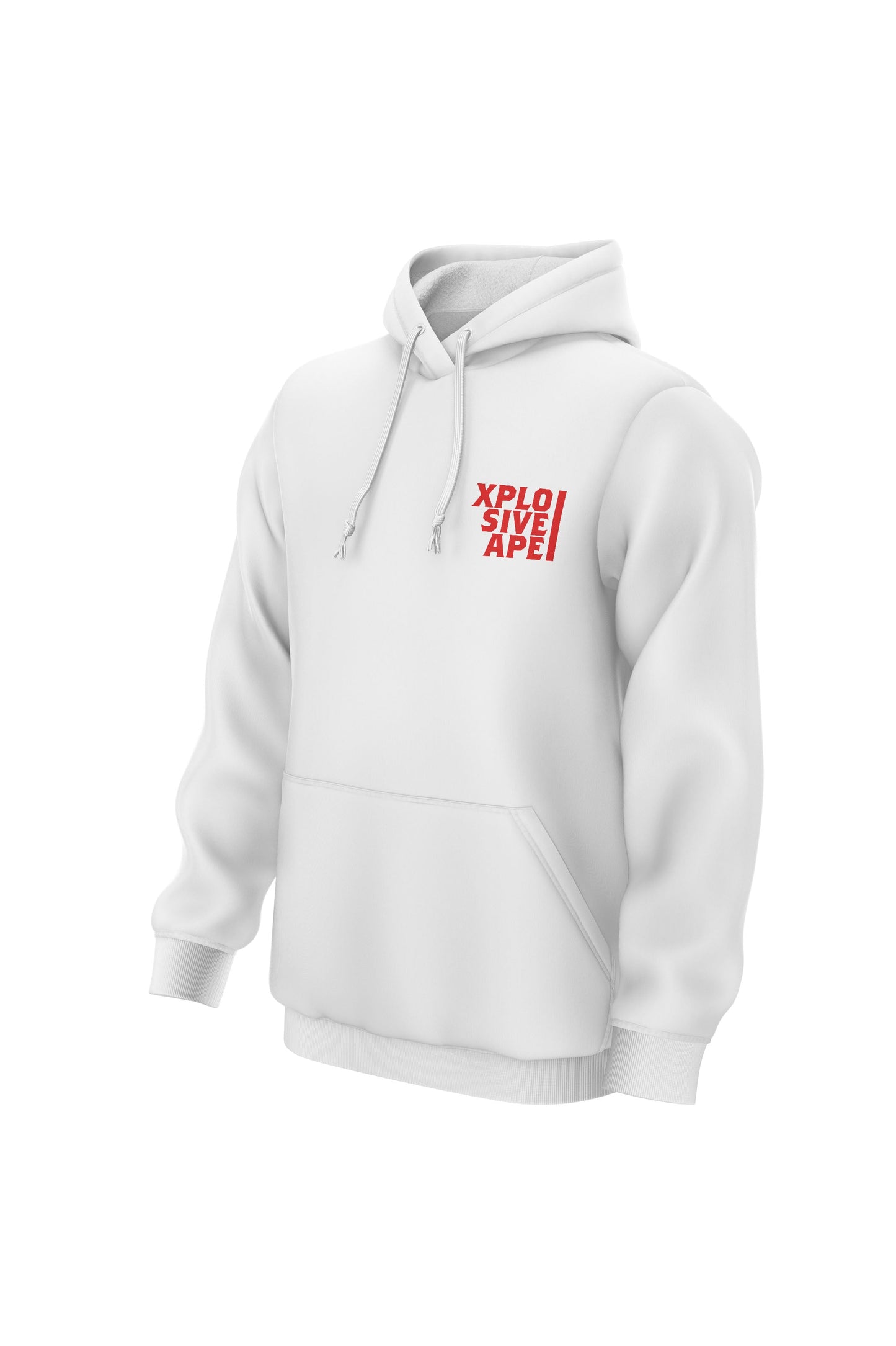 XAPE STACKED HOODIE - WHITE