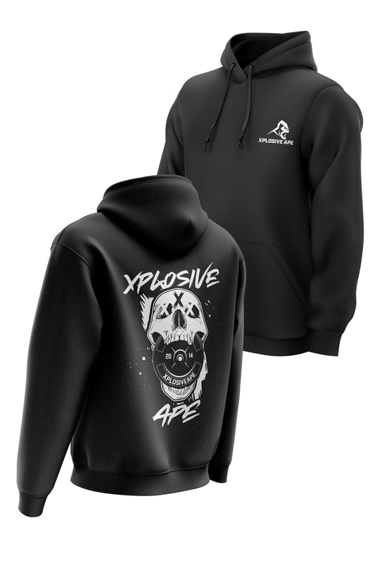 XAPE 'CRUNCHER' HOODIE - BLACK