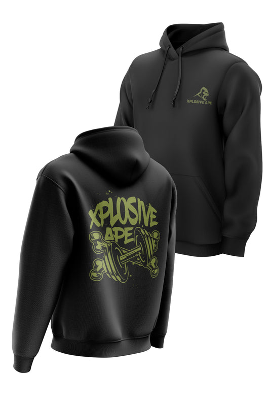 XAPE 'KNUCKLES' HOODIE - BLACK