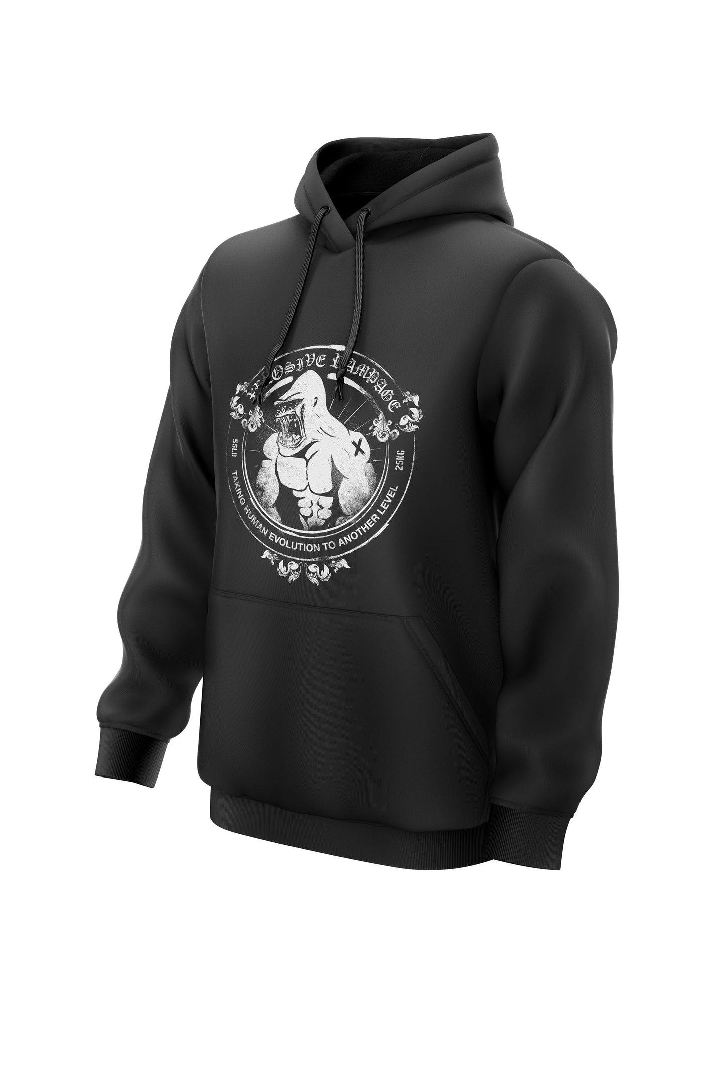 XAPE RAMPAGE HOODIE & TEE COMBO - BLACK