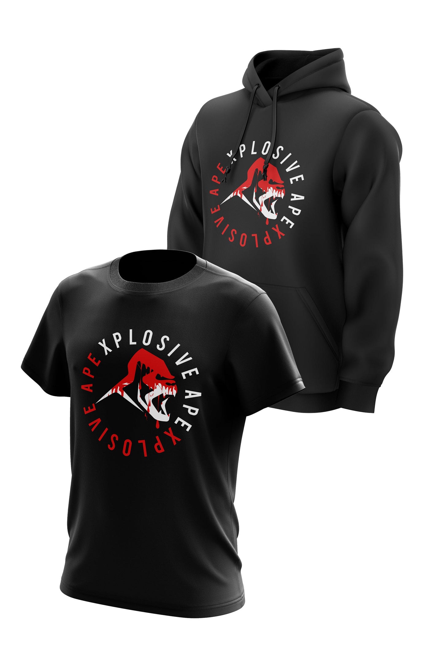 XAPE BLOODSHED TEE & HOODIE COMBO
