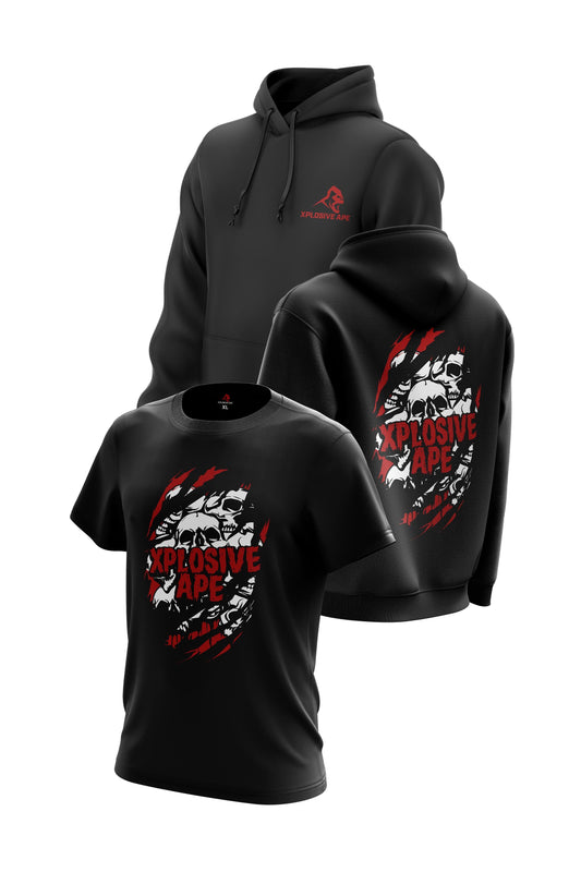 XAPE B-MOVIE TEE & HOODIE COMBO - BLACK