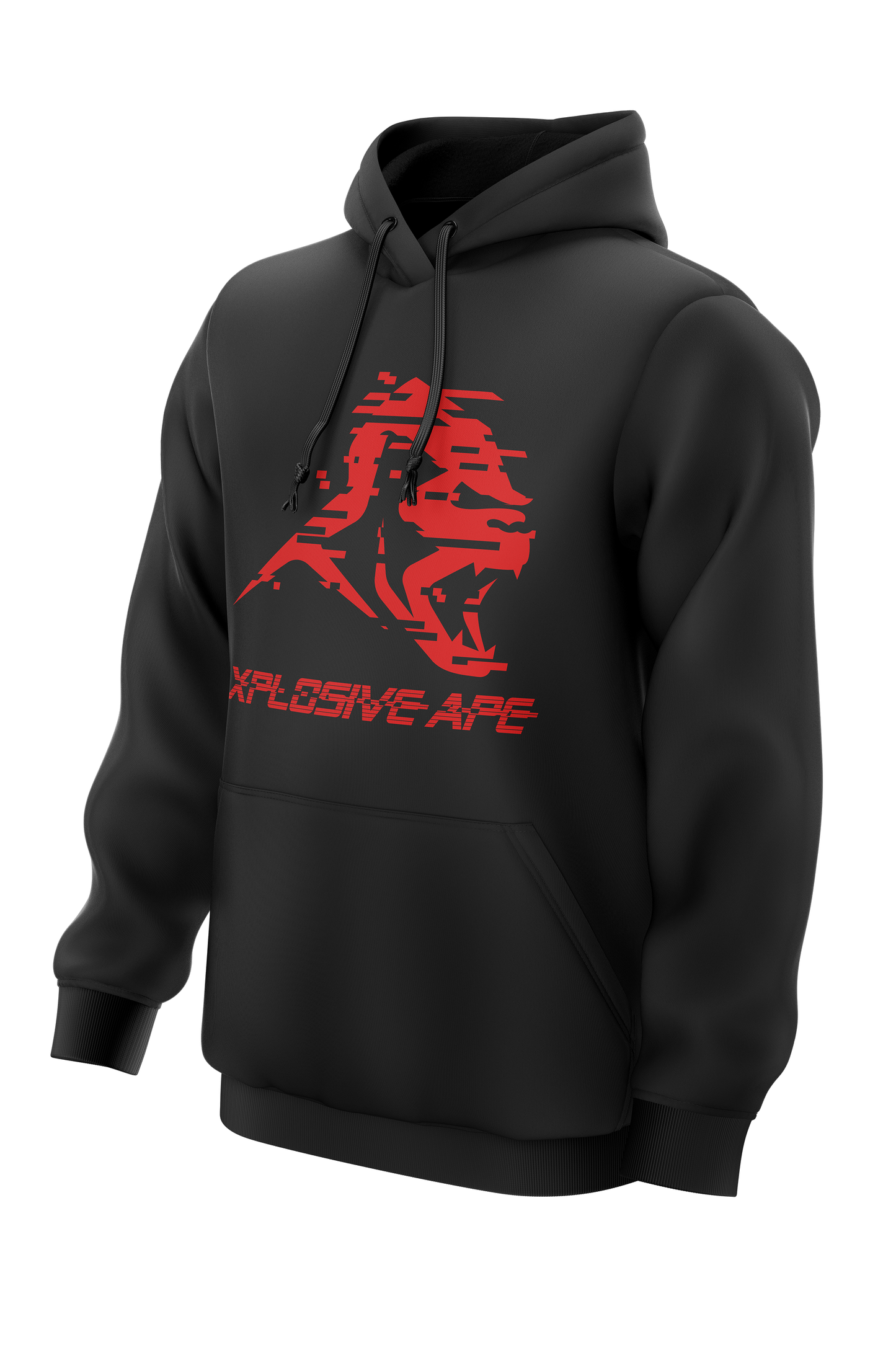 XAPE GLITCH HOODIE & TEE COMBO - BLACK