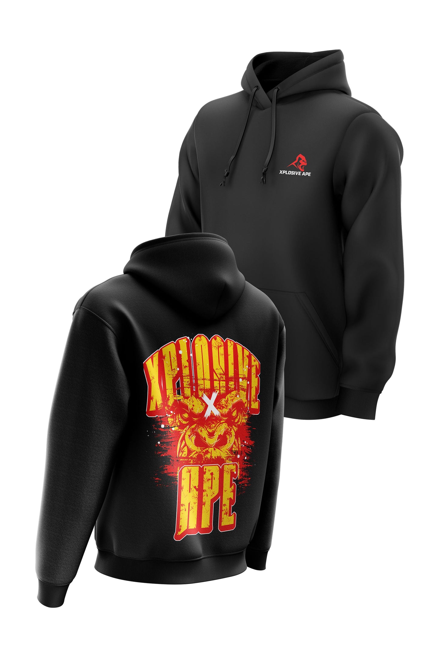 XAPE SCORCHER TEE & HOODIE COMBO - BLACK