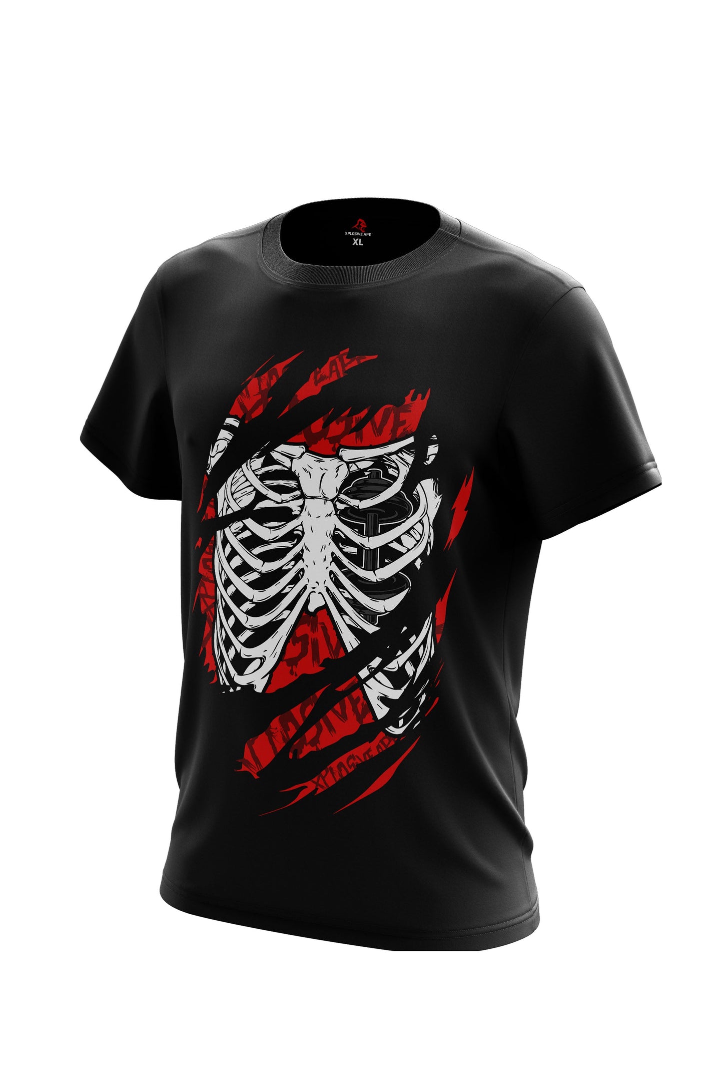 XAPE IRON LUNGS HOODIE & TEE COMBO - BLACK