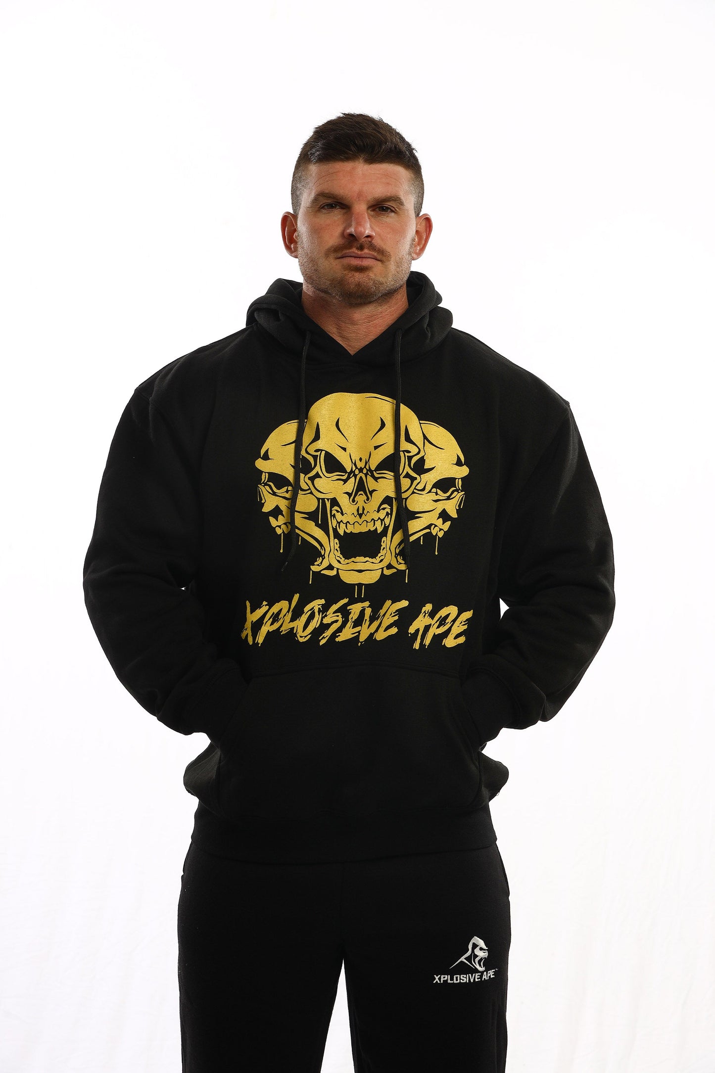 XAPE 'GOLDEN SKULLS' HOODIE + 2 TEE COMBO