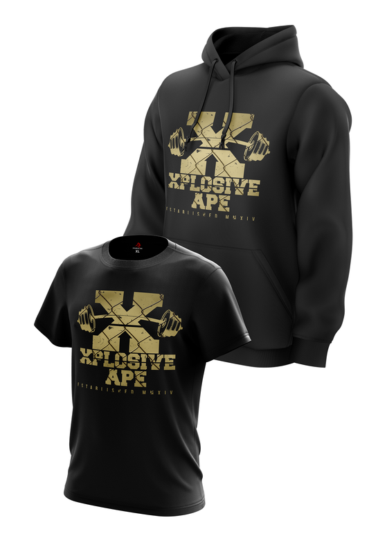 XAPE BAR COMBO HOODIE & TEE COMBO - BLACK