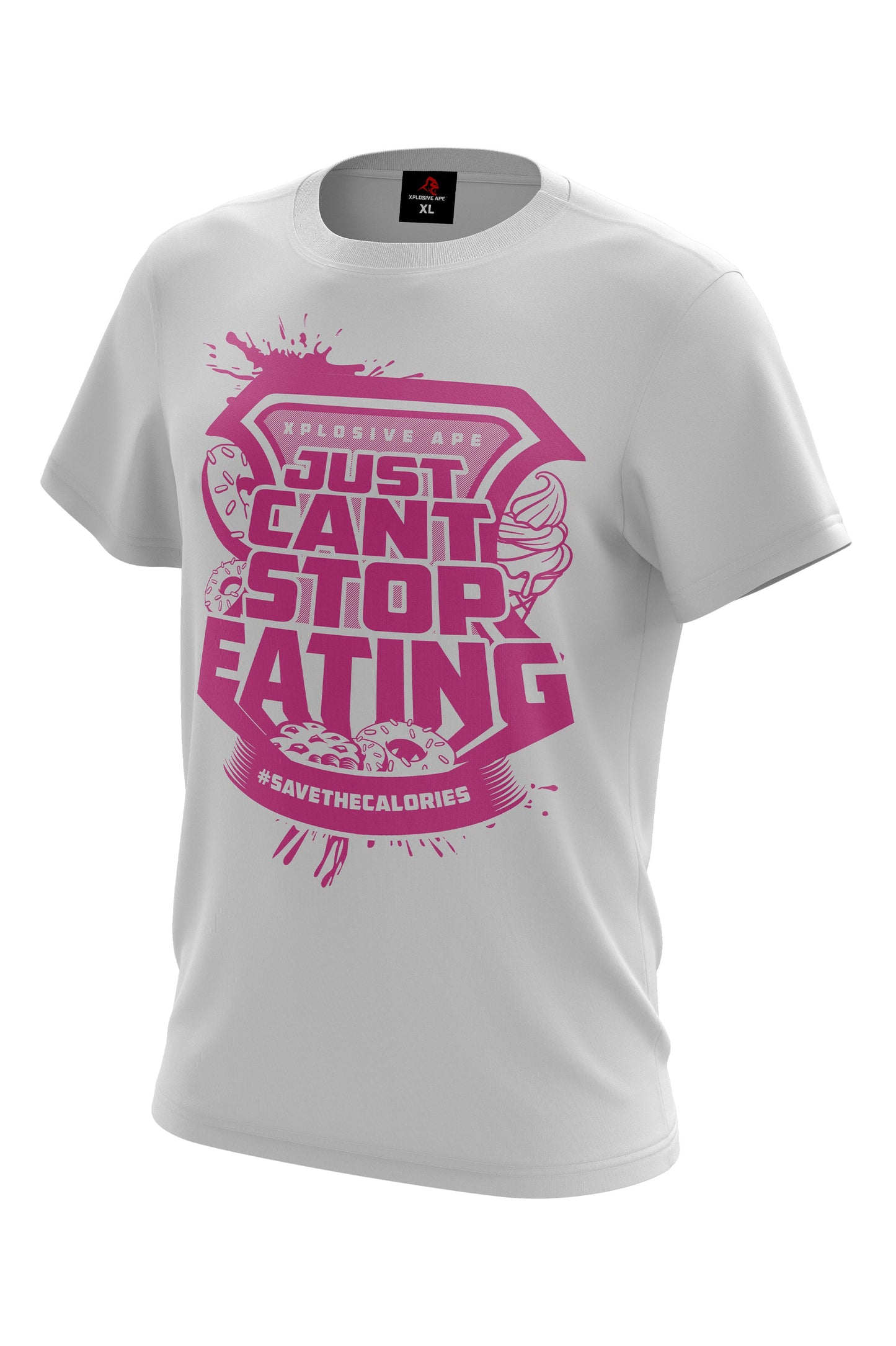 XAPE JUST CAN'T STOP EATING TEE - WHITE