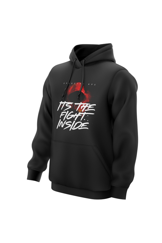 XAPE FIGHT HOODIE - BLACK