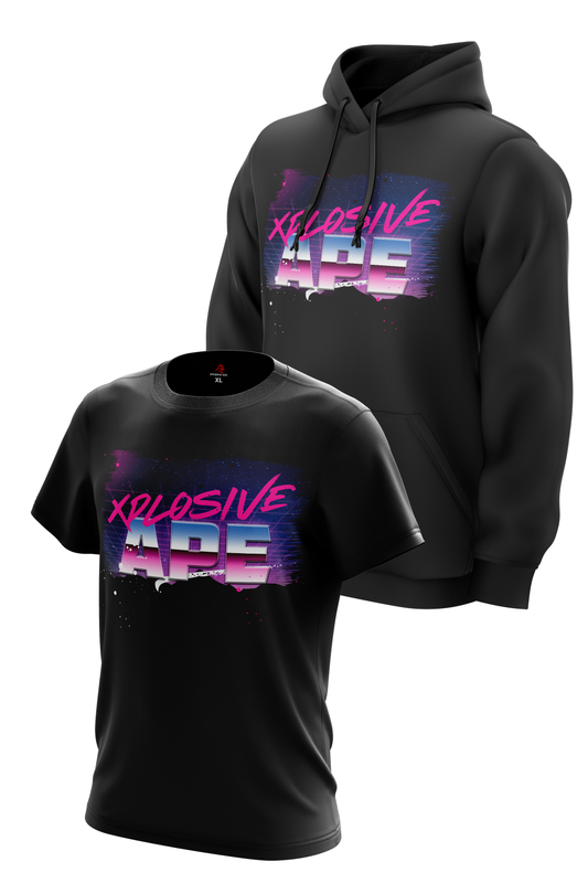 XAPE VOYAGER HOODIE & TEE COMBO - BLACK