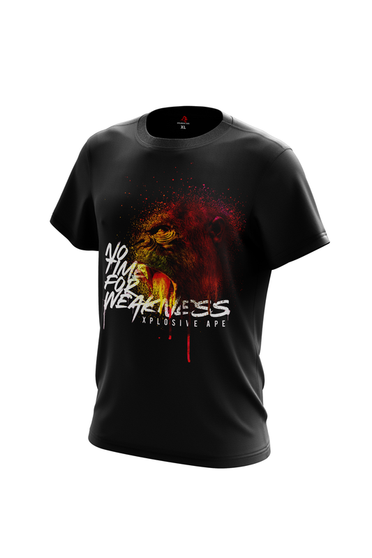 XAPE NO TIME FOR WEAKNESS TEE - BLACK