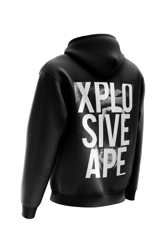 XAPE GORILLAFACE BLACK HOODIE