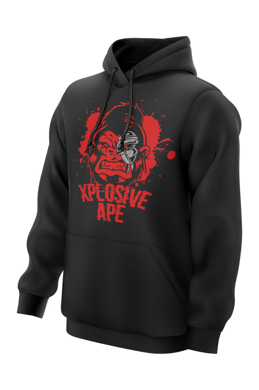 XAPE CYBORG HOODIE - BLACK