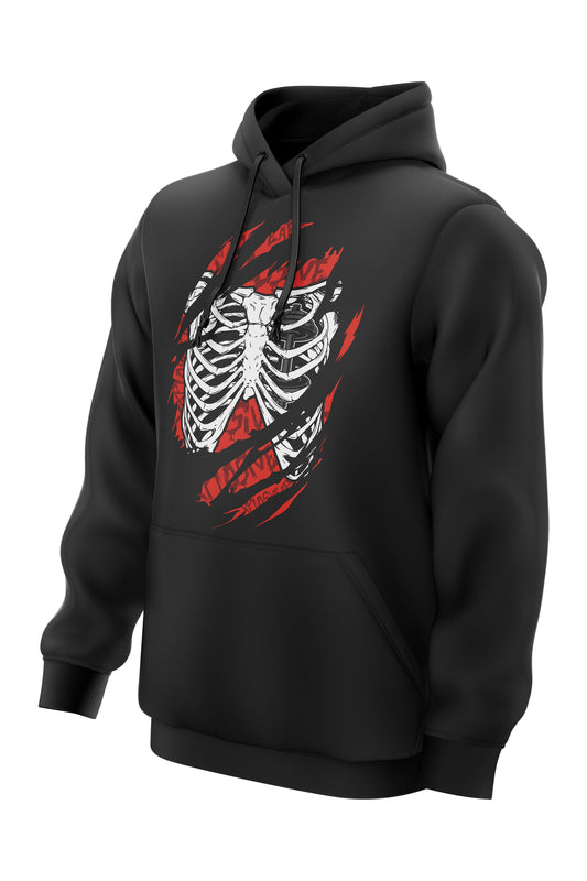 XAPE IRON LUNGS HOODIE - BLACK