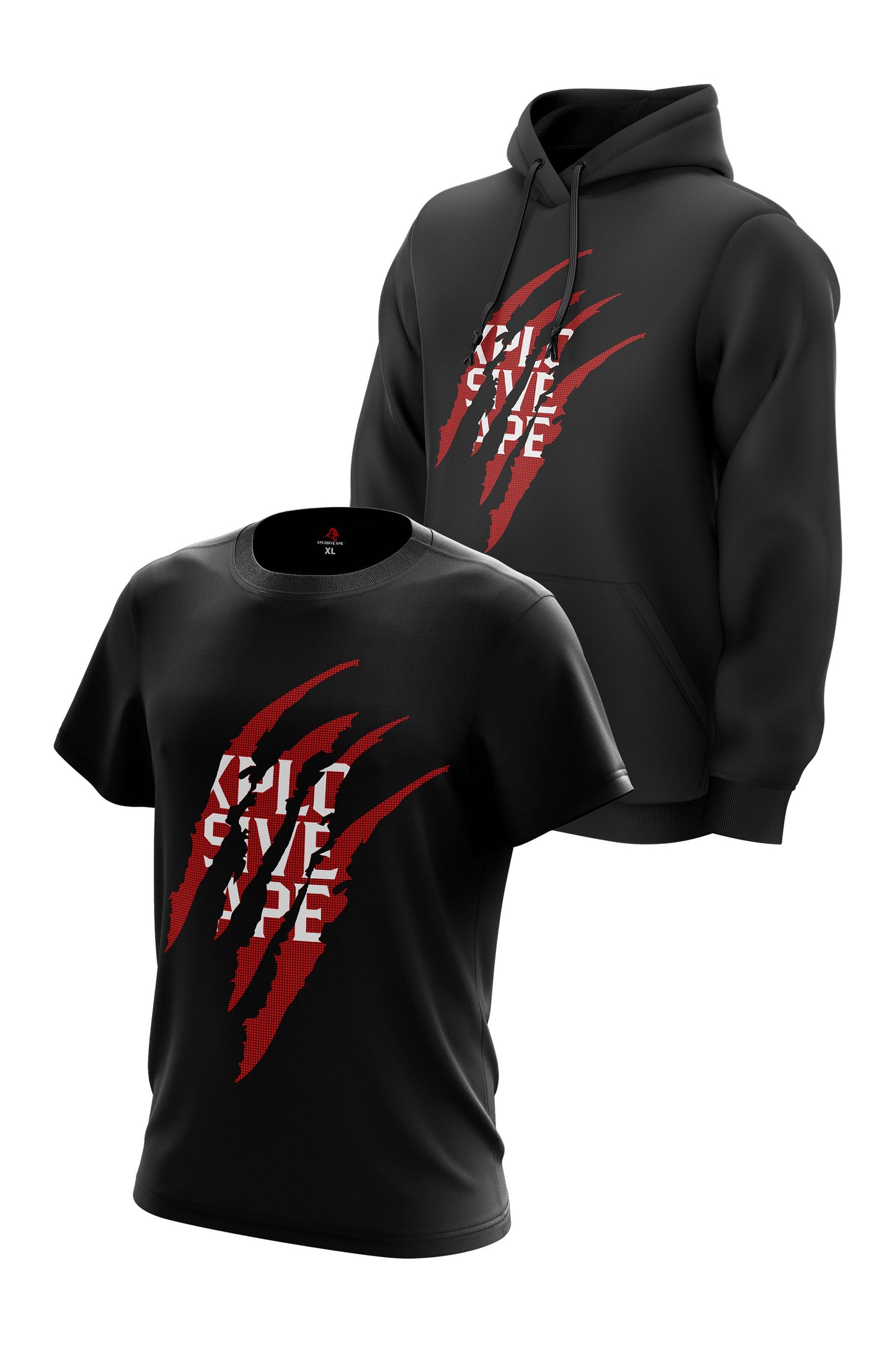 XAPE SLICER HOODIE & TEE COMBO - BLACK